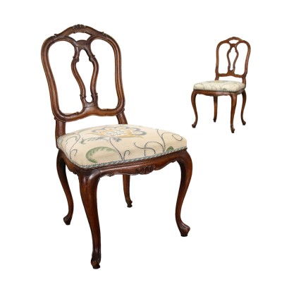 Pair of Children\'s Chairs Beech - Italy XIX Century