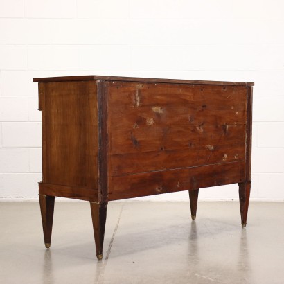 Empire Style Sideboard Walnut Brass - Italy XX Century