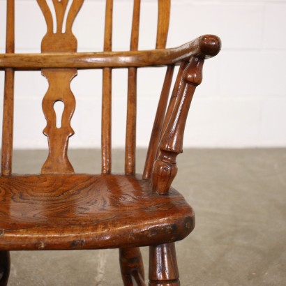 antigüedad, silla, sillas antiguas, silla antigua, silla italiana antigua, silla antigua, silla neoclásica, silla del siglo XIX, silla de niño Windsor "Nicholso