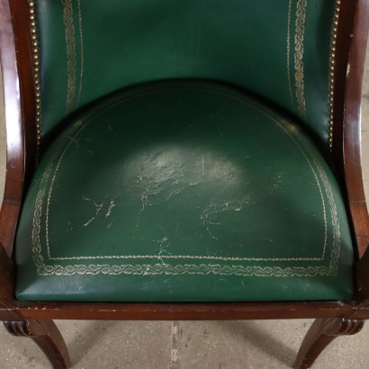 Pair of Regency Style Armchairs Mahogany - Italy XX Century