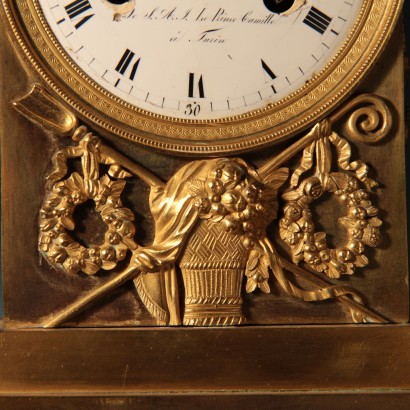 Horloge de Table Bronze Doré Italie XIXe Siècle