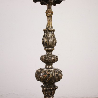 Neo-Baroque Candle Holder Wood - XIX Century