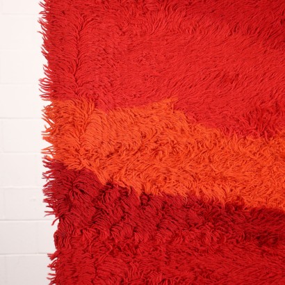 Tapis Shaggy Fire Noeud Gros Laine - Italie
