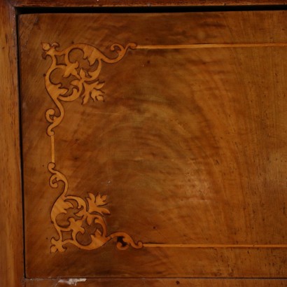 Charles X Chest of Drawers with Mirror Walnut - Italy XIX Century