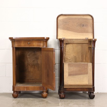 Paire de Chevts Charles X Noyer - Italie XIX Siècle