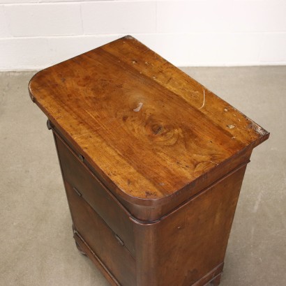 Pair of Charles X Bedside Tables Walnut - Italy XIX Century