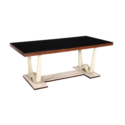 Table Bois Marbre - Italie Années 1950