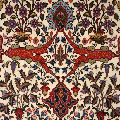 antiguo, alfombra, alfombras antiguas, alfombra antigua, alfombra antigua, alfombra neoclásica, alfombra del siglo XX, alfombra Kum - Irán