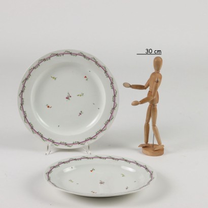 Groupe d\'Assiette Porcelaine - Autriche XIX-XX Siècle