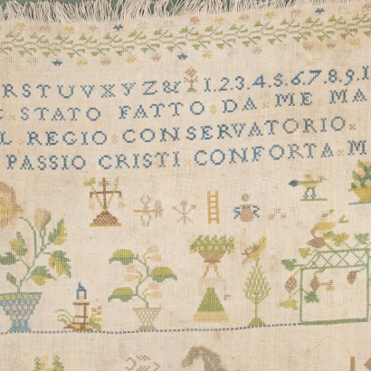 Embroidery on Canvas - Italy XIX Century