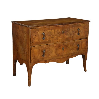 Commode Baroque Noyer - Italie XVIII Siècle