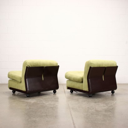 antigüedades modernas, antigüedades de diseño moderno, sillón, sillón de antigüedades modernas, sillón de antigüedades modernas, sillón italiano, sillón vintage, sillón de los años 60, sillón de diseño de los años 60, dos sillones 'Amanta'