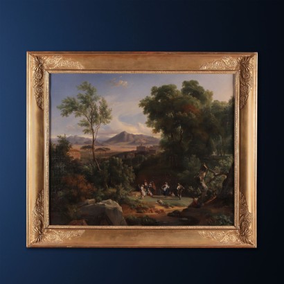 Oil on Canvas, View of Frascati