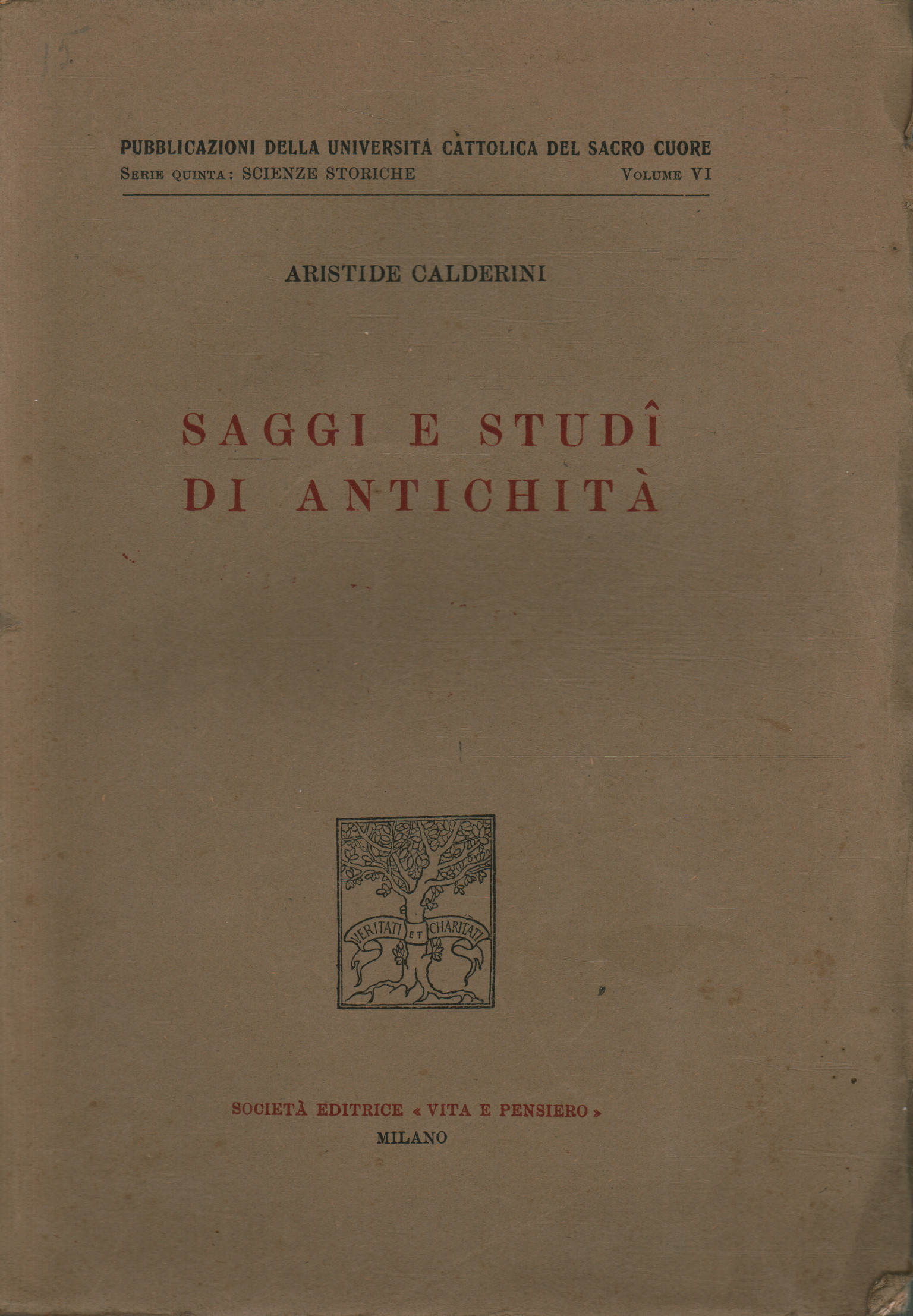 Saggi e studi di antichità