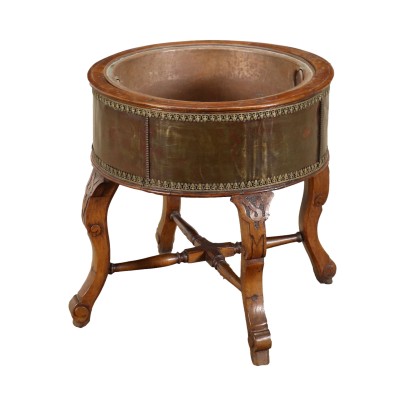 Umbertine Planter Walnut - Italy XIX Century