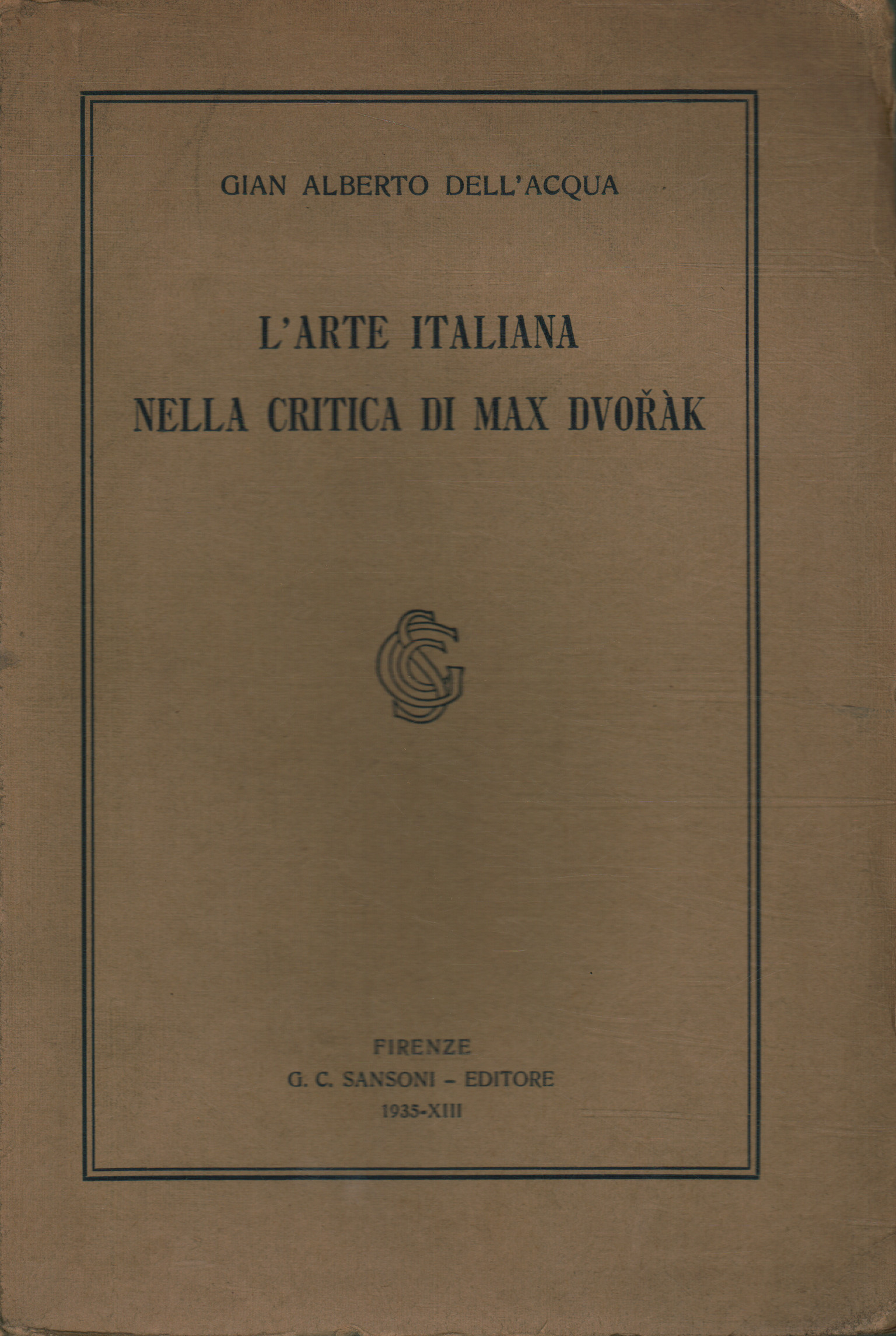 L'arte italiana nella critica d