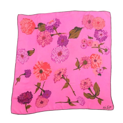 Foulard Vintage Ken Scott Fucsia