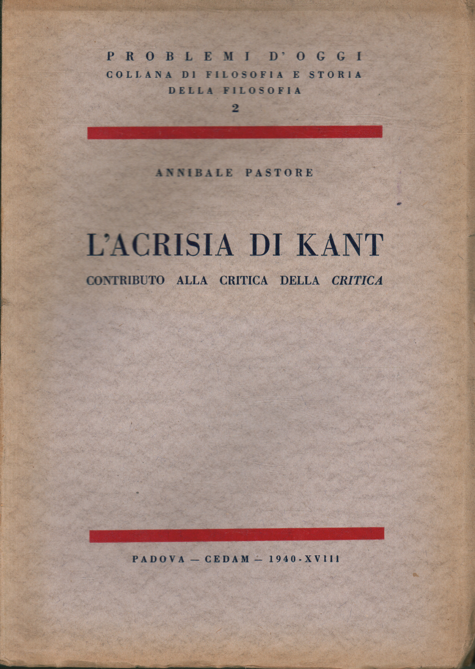 L'Acrisie de Kant