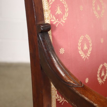 Pair of Restoration Armchairs Mahogany - France XIX Century