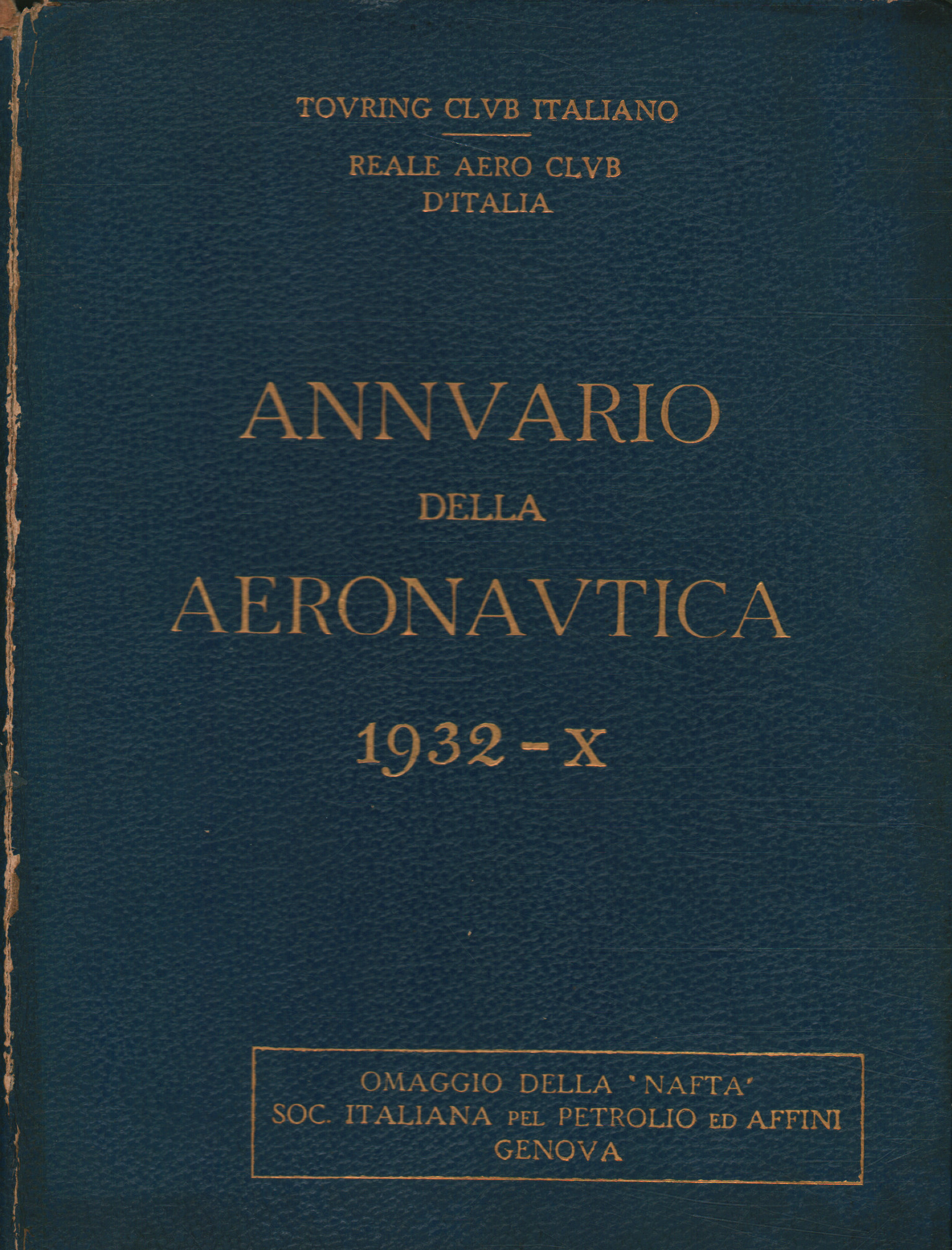 Annuario della Aeronautica. 1932 Anno X