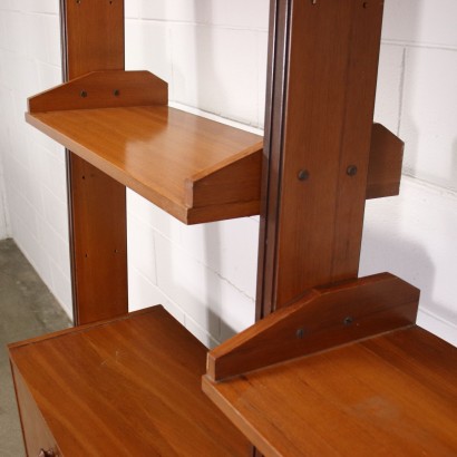 Ceiling Bookcase Teak - Italy 1960s-1970s