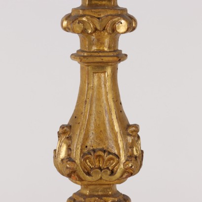 Pair of Candle-Holders Walnut Italy XVIII Century