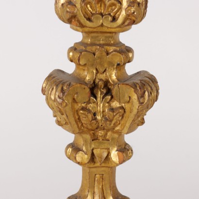 Pair of Candle-Holders Walnut Italy XVIII Century