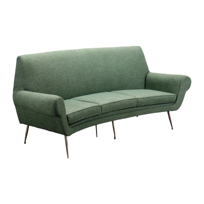 Sofa Messing PU-Schaum - Italien 1950er-1960er