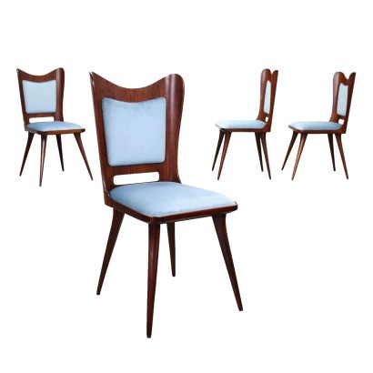 Gruppe von 4 Stühle Mahagoni - Italien 1950er