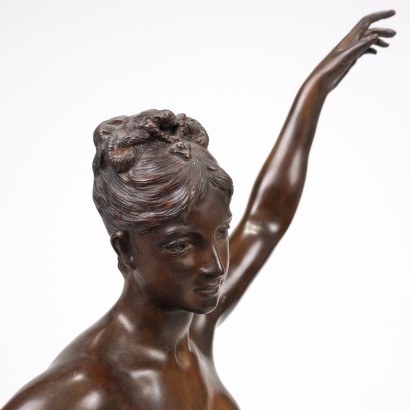 Nynph Bronze Sculpture Jean Gautherin - France XX Century