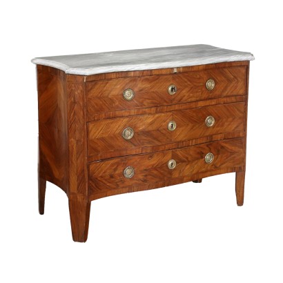 Commode Néoclassique Noyer Italie XVIII Siècle