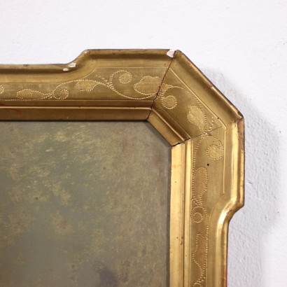 Umbertinischer Spiegel Holz - Italien XIX Jhd