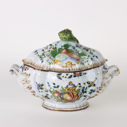 Soup Tureen Majolica - Italy XX Century