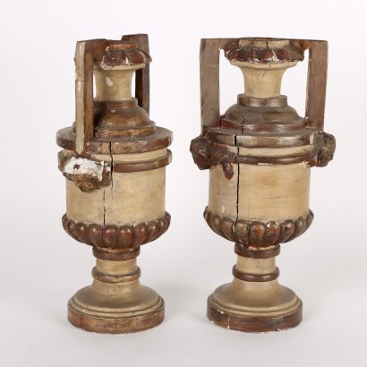 Pair of Neo-Classical Vases Wood - Italy XVIII Century