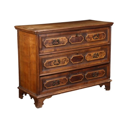 Baroque Chest of Drawers Walnut - Italy XVII-XVIII Century