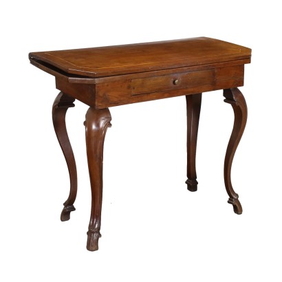 Table Basse Baroque Noyer - Italie XVIII Siècle