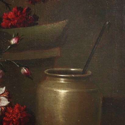 Still Life Oil on Canvas Italy XVII-XVIII Century