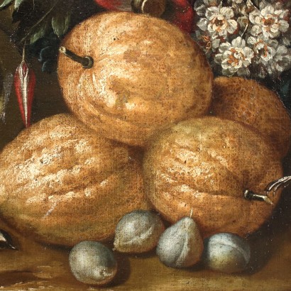 Still Life Oil on Canvas Italy XVII-XVIII Century