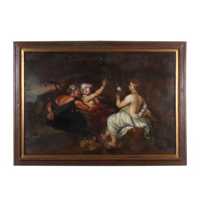 The Three Fates Oil on Canvas Italy XVII Century