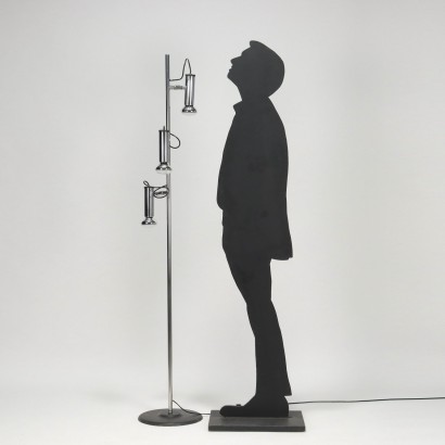 P393 Floor Lamp Metal Italy 1970s