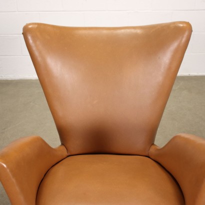 Pair of Armchairs Fake Leather Italy 1950s