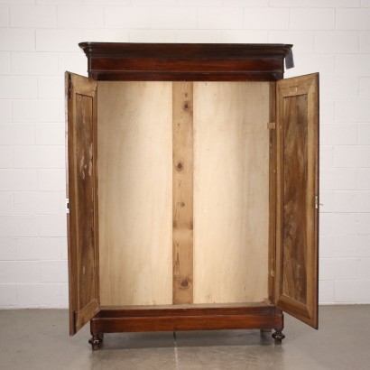 Louis Philippe Wardrobe Walnut Italy XIX Century