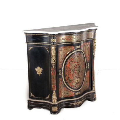 antiquariato, credenza, antiquariato credenza, credenza antica, credenza antica italiana, credenza di antiquariato, credenza neoclassica, credenza del 800,Credenza Napoleone III Intarsiata Boulle