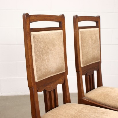 antigüedades, silla, sillas antiguas, silla antigua, silla italiana antigua, silla antigua, silla neoclásica, silla del siglo XIX, par de asientos Liberty Cherry