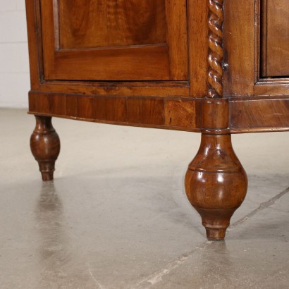 Louis Philippe Notchboard Walnut Italy XIX Century