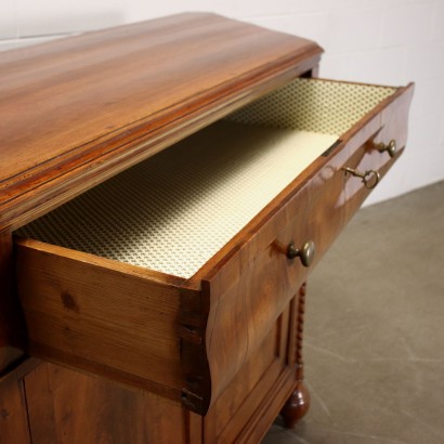 ANMOCA0143808_887636 antiquariato, cassettone, antiquariato cassettone, cassettone antico, cassettone antico italiano, cassettone di antiquariato, cassettone neoclassica, cassettone del 800, comò, antiquariato comò, comò antico, comò antico italiano, comò di antiquariato, comò neoclassica, comò del 800,Credenza Scantonata Luigi Filippo