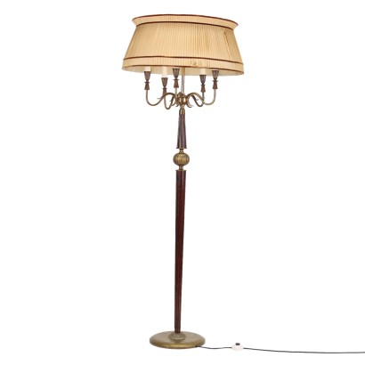 Stehlampe Holz Italien 1940er-1950er