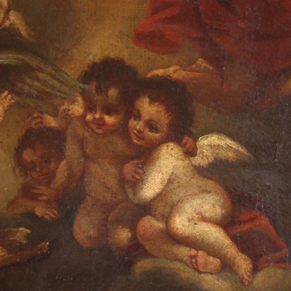 Der Tod des Heiligen Franz Xaver Öl auf Leinwand Italien 17-18 Jhd