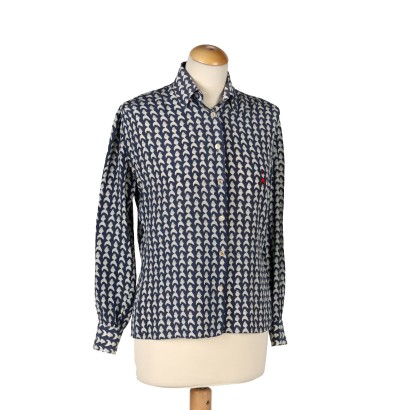 vintage, abbigliamento vintage, moda vintage, vintage italiano, roberta di camerino, camicia vintage , seta ,Camicia Vintage Roberta di Camerino