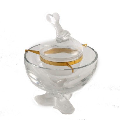 Lalique Kaviarbecher Kristall Frankreich XX Jhd